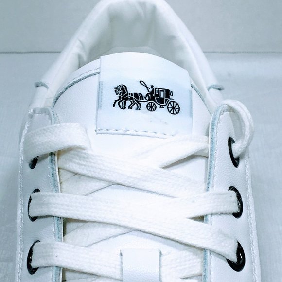 NIB - Coach Porter Leather Sneaker in Chalk - Picture 5 of 9